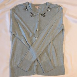 Woman’s Merona Cardigan with neckline beading